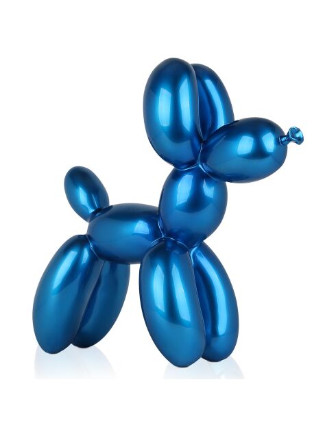 Sculpture Pop Art Chien bleue - 55x52x23  cm