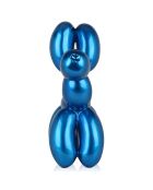 Sculpture Pop Art Chien bleue - 55x52x23  cm