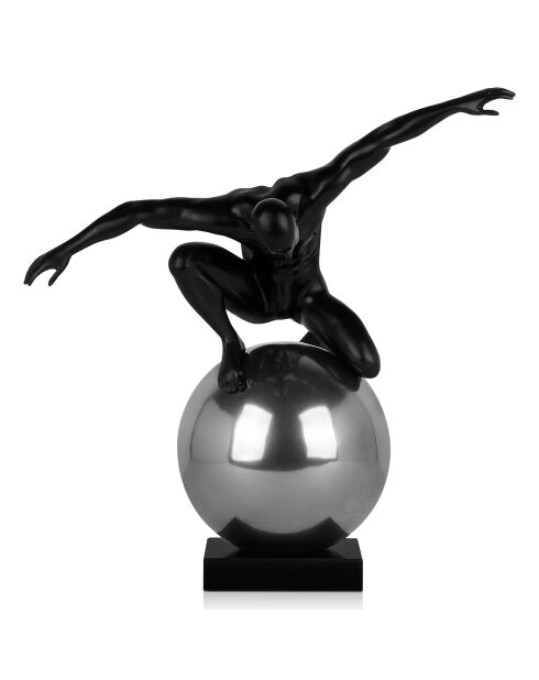 Sculpture Domination noir/argenté - 56x54x33  cm