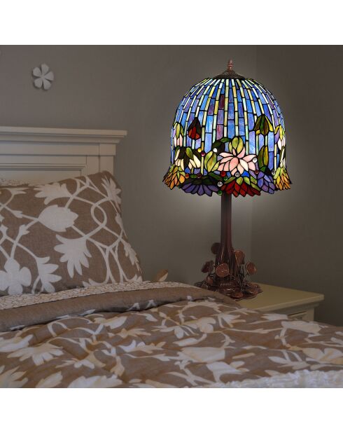 Lampe de table Lotus multicolore - 68x64x43  cm