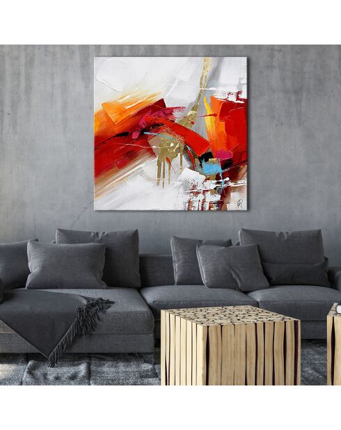 Tableau Abstrait multicolore - 103x103  cm