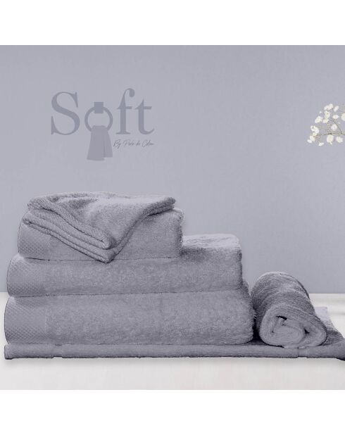 Tapis de bain gris perle - 50x80 cm