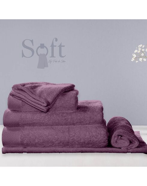 Drap de douche prune - 70x140 cm