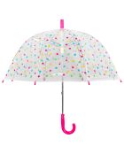 Parapluie cloche enfant à imprimé étoiles transparent/multicolore