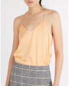 Top Bretelle Elastique orange