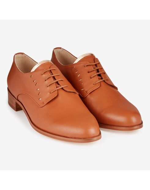 Derbies en Cuir Ficlau camel