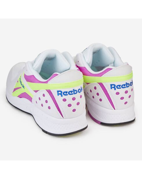 Baskets Pyro blanc/violet/jaune
