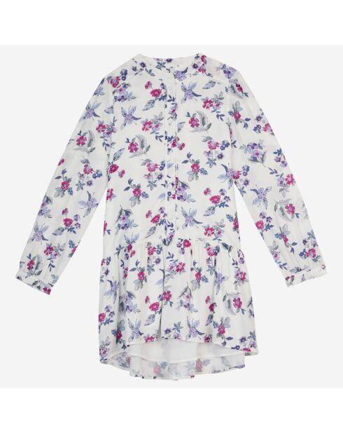 Robe fleurie blanc/rose