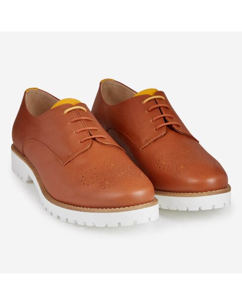 Derbies en Cuir Foilou camel