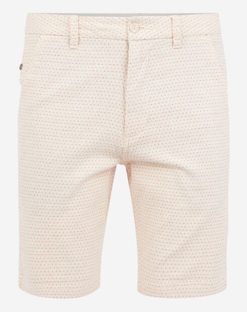 Bermuda Oca motif pois blanc