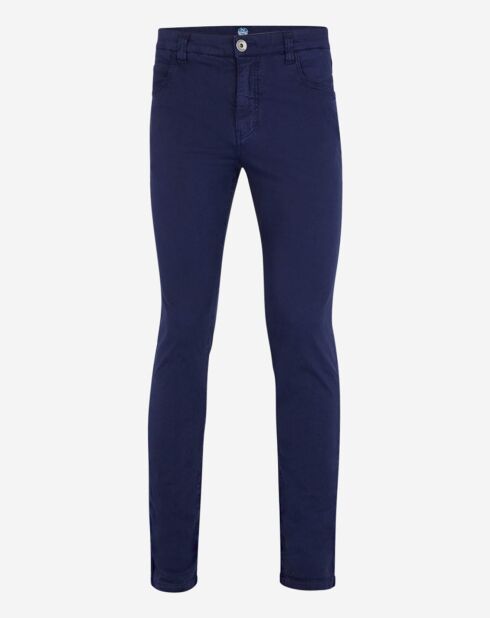 Pantalon 5 poches Gabard bleu marine