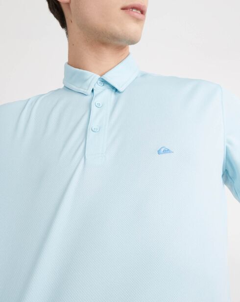 Polo Waterman Water Polyester Recyclé bleu clair