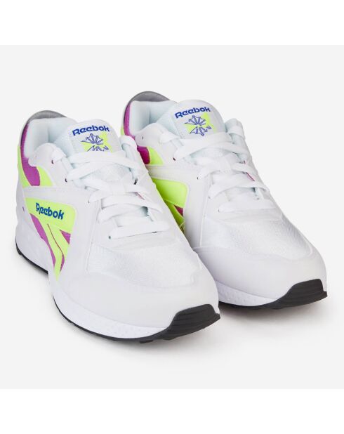 Baskets Pyro blanc/violet/jaune