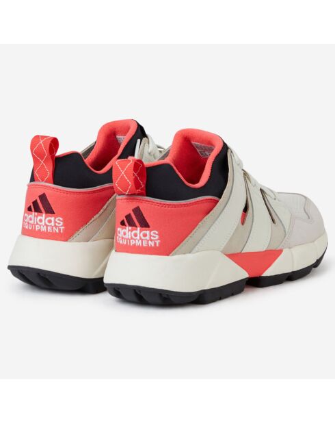 Baskets en Cuir & Mesh Eqt Cushion 2.0 beige/rouge