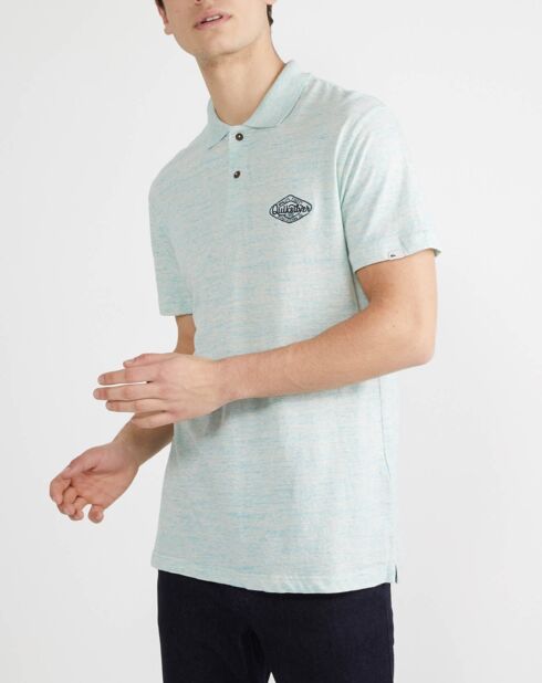 Polo Kalbarri bleu vert chiné