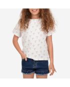 T-Shirt imprimé fantaisie blanc