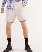 Bermuda Oca motif pois blanc