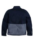 Blouson bimatière denim Tilos bleu marine