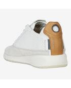Sneakers en Cuir & Velours de Cuir Aerantis blanches