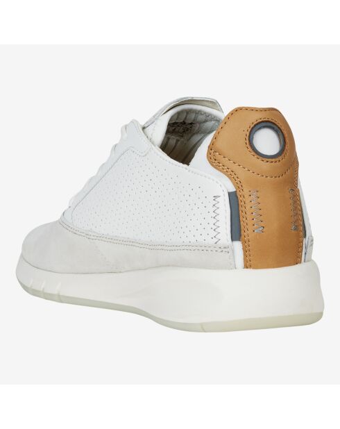 Sneakers en Cuir & Velours de Cuir Aerantis blanches