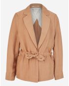 Veste Tailleur en Lin mélangé beige