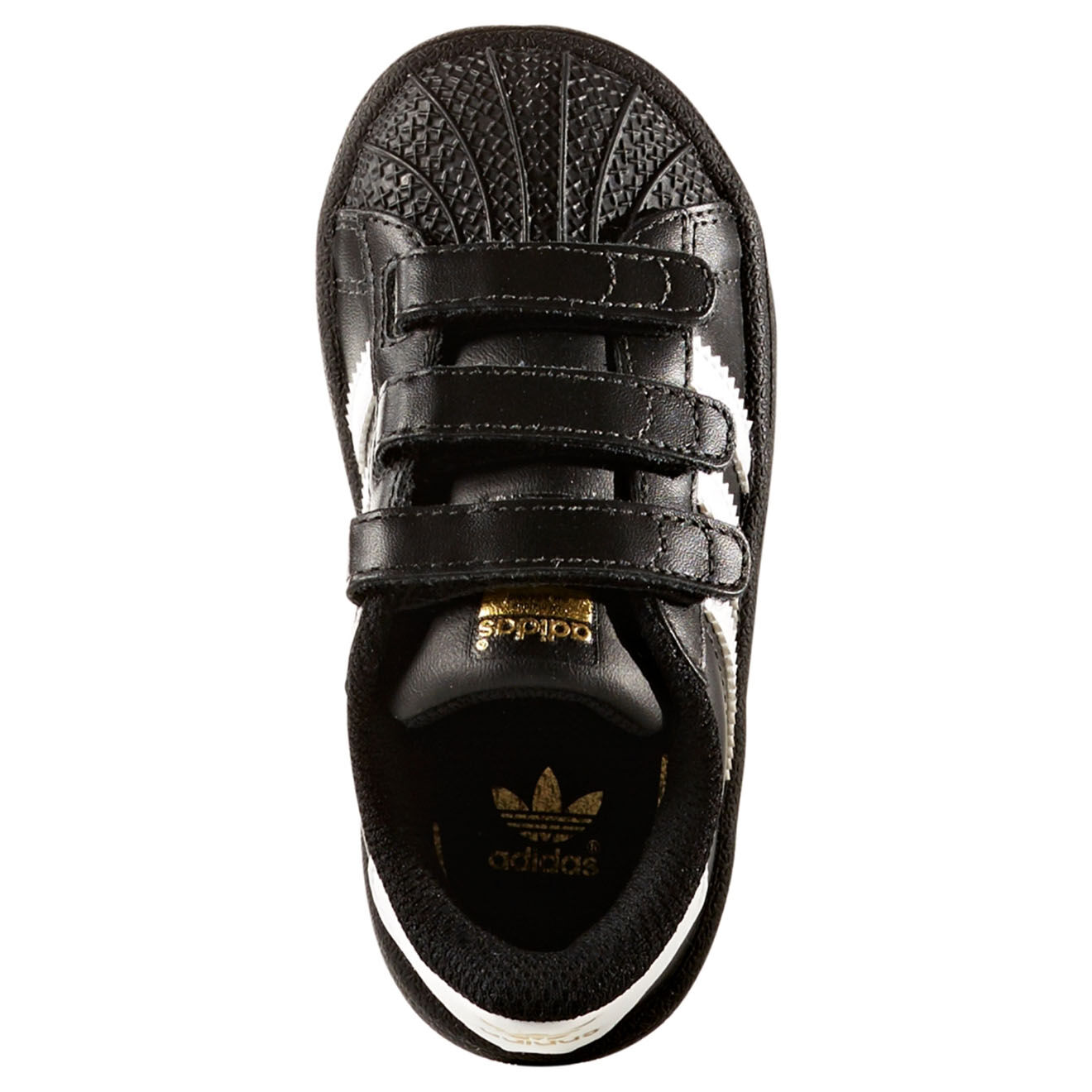 Baskets Superstar en Cuir à scratch noir/blanc Vente privée