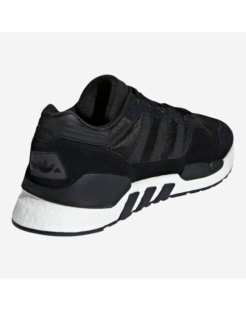 Baskets en Velours de Cuir & Mesh Eqt Zx noires