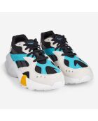 Baskets en Cuir & mesh Aztrek Double X Gigi Hadid blanc/noir/turquoise