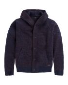 Gilet en grosse maille Mike bleu marine