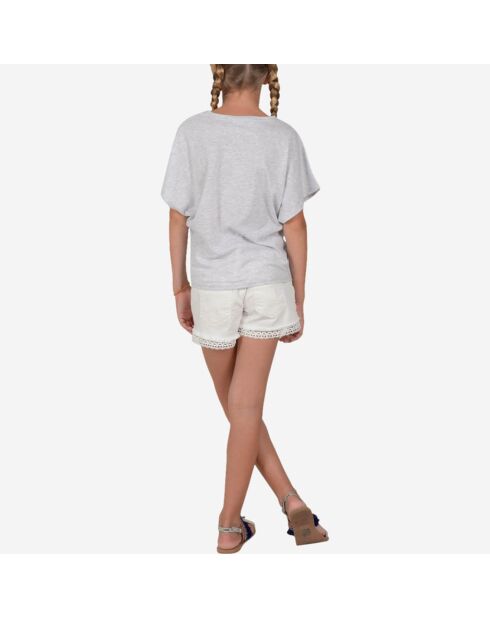Angel Pearl Graues T-Shirt