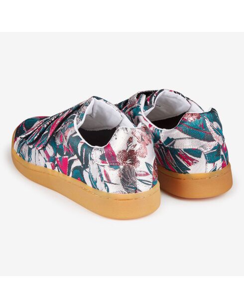 Sneakers Fatilde en Toile rose/vert