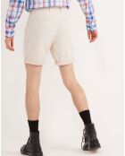 Bermuda Oca motif pois blanc