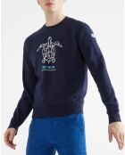 Sweat Recicle Tortue bleu marine