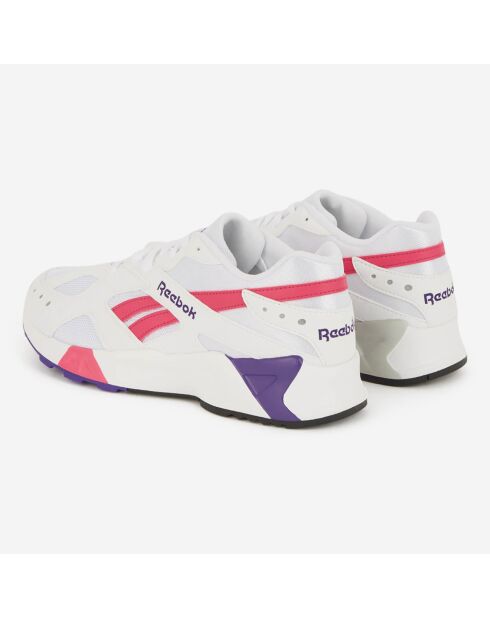 Baskets Aztrek blanc/rose/violet