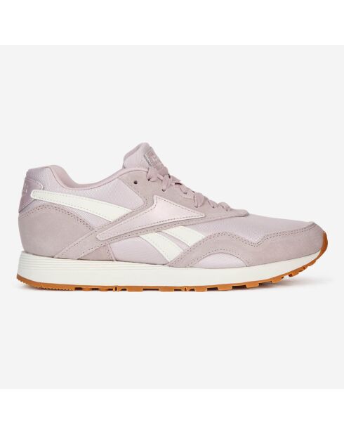 Baskets Velours de Cuir et Mesh Rapide parme