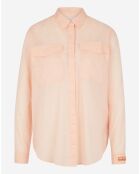 Chemise poche poitrine rose clair