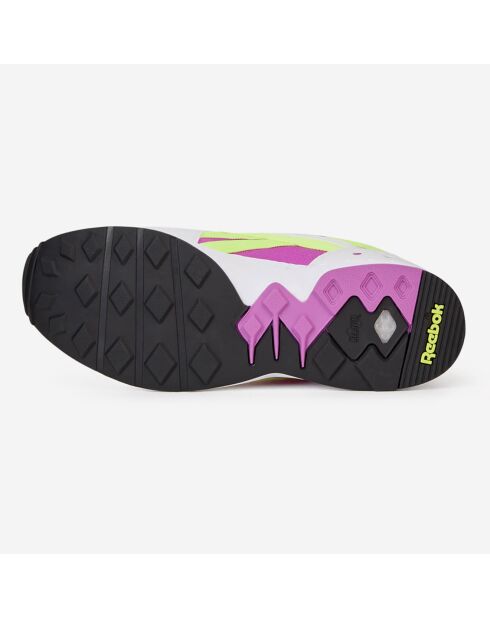 Baskets Pyro blanc/violet/jaune