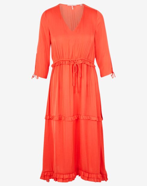 Robe mi-longue rouge