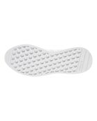 Baskets en Velours de Cuir & Mesh I-5923 blanc/beige