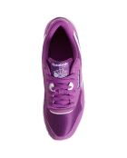 Baskets en Velours de Cuir et Mesh Classic Nylon violettes