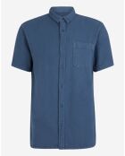 Chemise droite Time Box bleu foncé