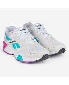 Baskets Aztrek blanc/Vioelt/Rose