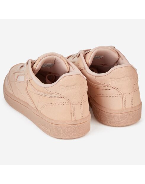 Baskets en Velours de Cuir Club C 85 Suede J4 rose clair