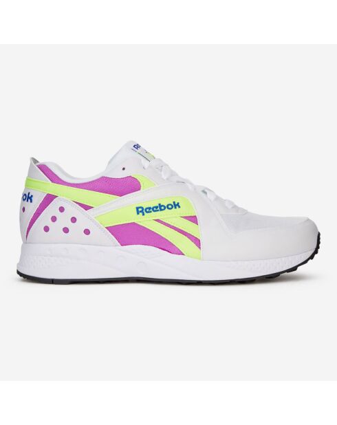 Baskets Pyro blanc/violet/jaune