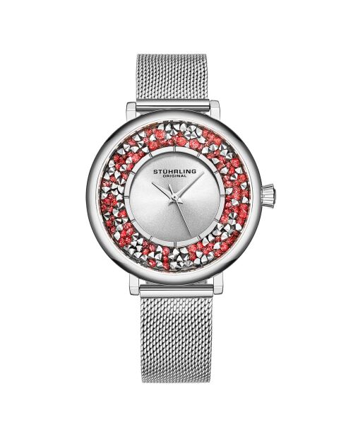 Montre Femme en Alliage Quartz Symphony blanc/argenté