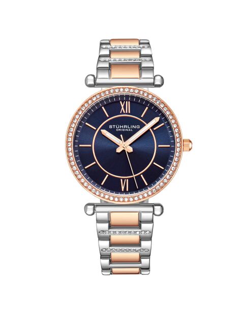 Montre Femme en Acier Quartz Symphony argenté/rosé