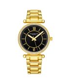 Montre Femme en Acier Quartz Symphony dorée