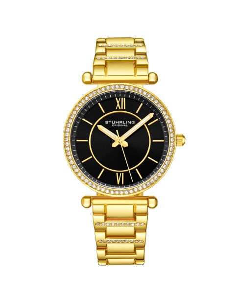 Montre Femme en Acier Quartz Symphony dorée