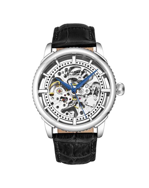 Montre Homme en Cuir Automatique Legacy noir/argenté