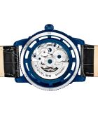 Montre Homme Automatique Legacy en Cuir noir/bleu